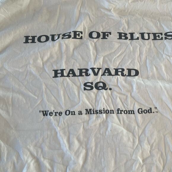 NOS Vintage 90s Single Stitch Blues Brothers House Of Blues Harvard T-shirt Lrg - Picture 8 of 13